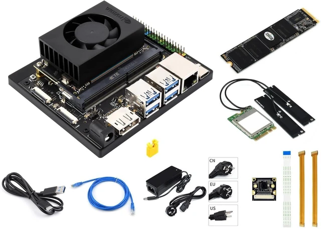 Main image of Waveshare Jetson Orin Nano AI Development Kit for Embedded and Edge Systems 8GB Memory Jetson Orin Nano Module Package A (6 Items)