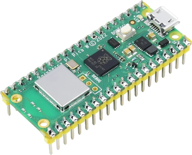 Main image of Waveshare Pi Pico W Microcontroller Board, with Pre-soldered Header, Based on RP2040 Dual-core Processor (3 Items)