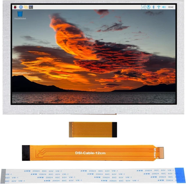 Main image of waveshare 5inch DSI Display, 800 × 480 Resolution, IPS, Compatible with Raspberry Pi 5/4B/3B+/3A+/3B/2B/B+/A+, CM3/3+/4, No Touch Version
