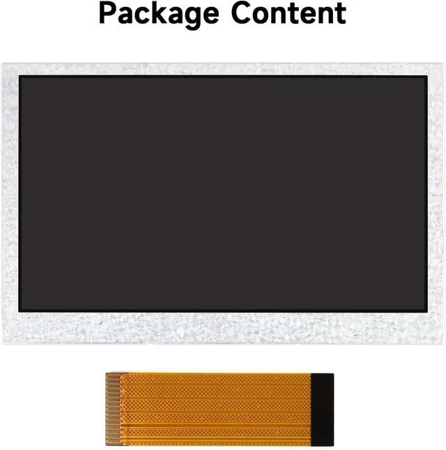 Alt view image 2 of 7 - waveshare 4.3inch DSI Display, 800 × 480 Resolution, IPS, Compatible with Raspberry Pi 5/4B/3B+/3A+/3B/2B/B+/A+, CM3/3+/4, No Touch Version