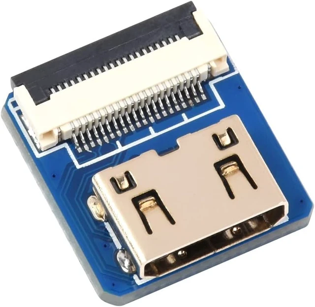 Alt view image 3 of 5 - Waveshare Multi-Type HDMI Adapters, for DIY HDMI Cable-Micro HDMI Adapter Vertical-Mini HDMI Adapter Horizontal (B)