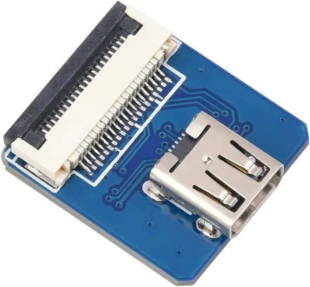 Alt view image 3 of 5 - Waveshare Multi-Type HDMI Adapters, for DIY HDMI Cable-Micro HDMI Adapter Horizontal (B)