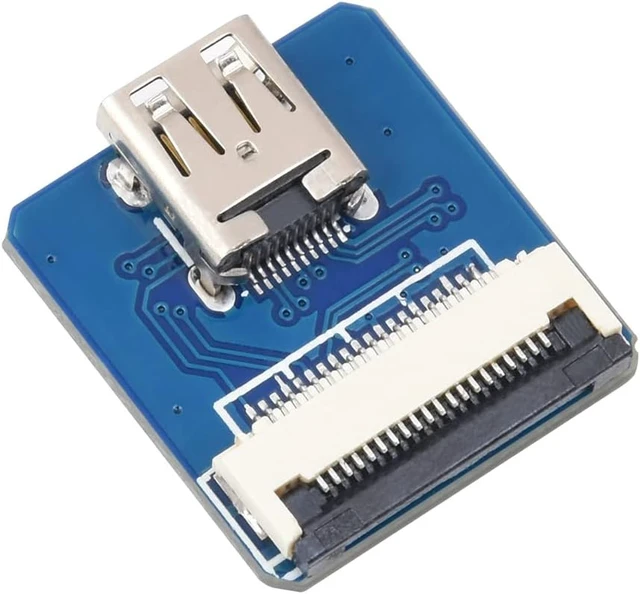 Alt view image 2 of 5 - Waveshare Multi-Type HDMI Adapters, for DIY HDMI Cable-Micro HDMI Adapter Horizontal (B)