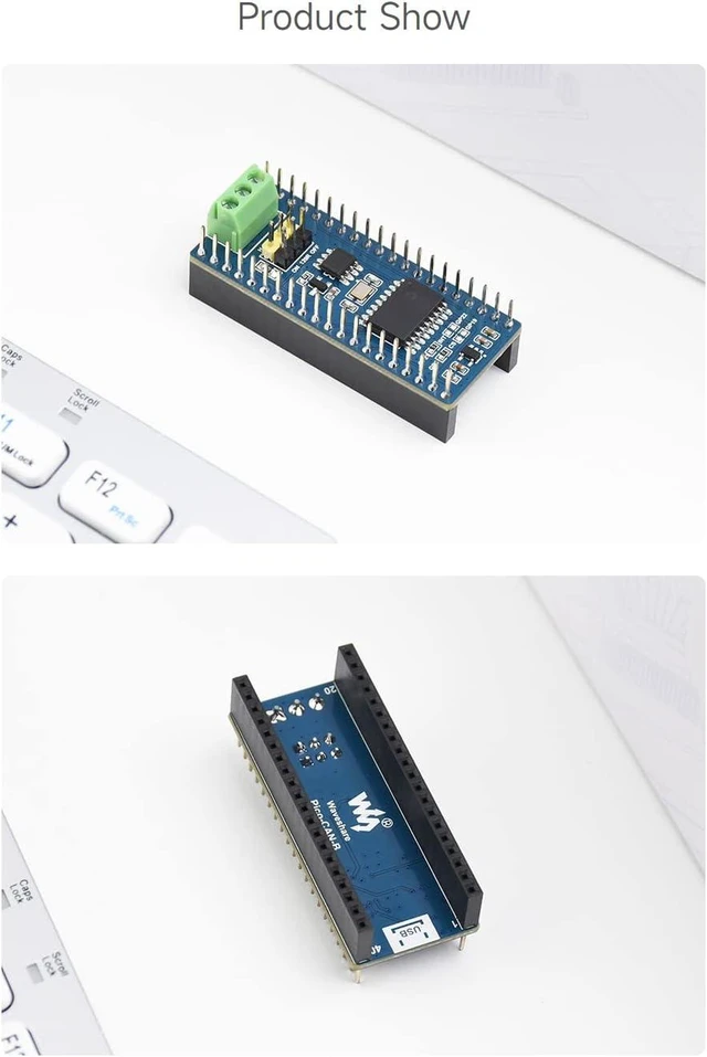 Alt view image 5 of 5 - Waveshare CAN Bus Module (B) Compatible with Raspberry Pi Pico, Enabling Long Range Communication Through SPI