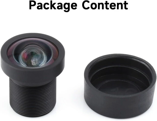 Alt view image 2 of 6 - waveshare M12 High Resolution Lens, 12MP, 113° FOV, 2.7mm Focal Length, Compatible with Raspberry Pi Camera M12