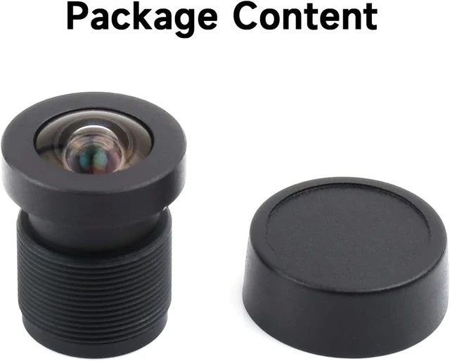 Alt view image 2 of 6 - waveshare M12 High Resolution Lens, 16MP, 105° FOV, 3.56mm Focal Length, Compatible with Raspberry Pi Camera M12