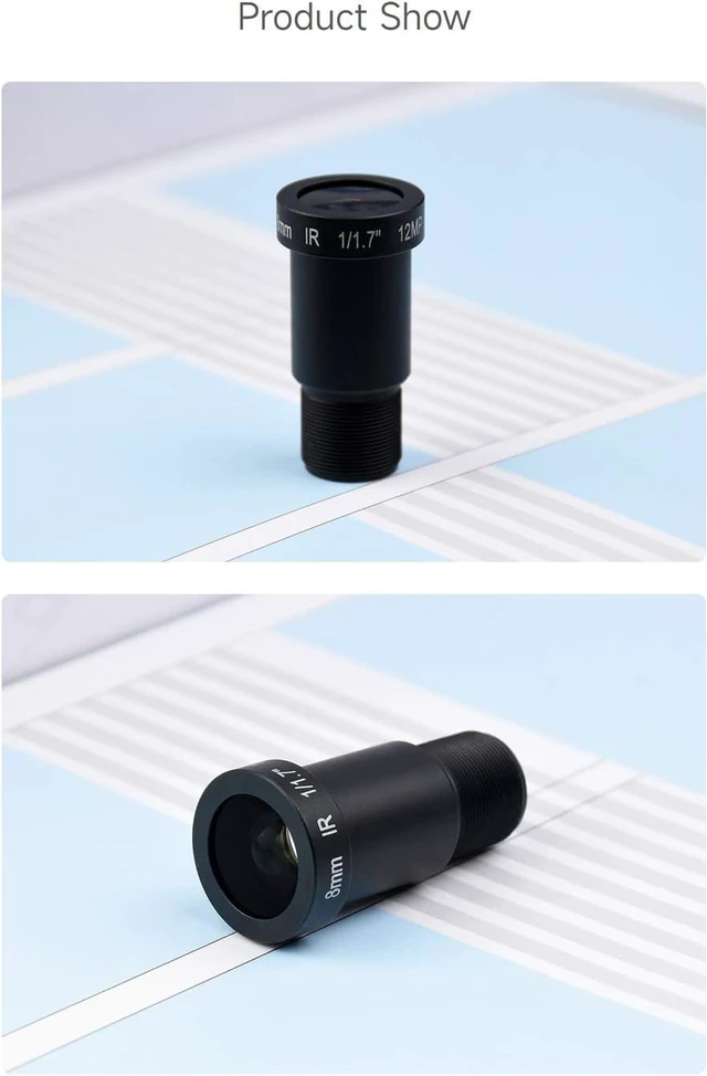 Alt view image 6 of 6 - waveshare M12 High Resolution Lens, 12MP, 69.5° FOV, 8mm Focal Length, Compatible with Raspberry Pi Camera M12