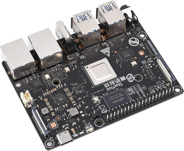 Main image of Waveshare VisionFive2 RISC-V Single Board Computer, StarFive JH7110 Processor with Integrated 3D GPU, 4GB Memory, with WiFi Module