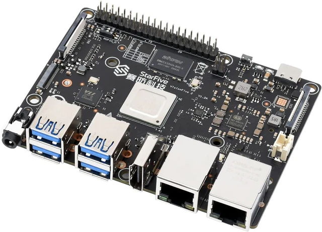 Main image of Waveshare VisionFive2 RISC-V Single Board Computer, StarFive JH7110 Processor with Integrated 3D GPU, 4GB Memory, Without WiFi Module, 1.3B New Version