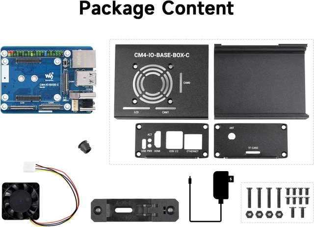 Alt view image 2 of 7 - Waveshare Mini-Computer Advanced Version, Designed for Raspberry Pi Compute Module 4