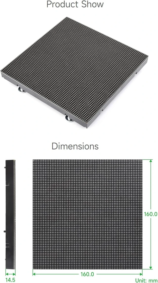 Alt view image 7 of 7 - Waveshare RGB Full-Color LED Matrix Panel, 2.5mm Pitch, 64×64 Pixels, Adjustable Brightness, Compatible with Raspberry Pi 5/4B/3B/Zero/Zero W/Zero 2W/Pico/Pico W/Pico WH