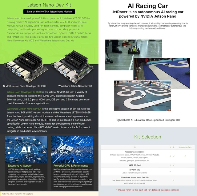 Alt view image 4 of 7 - Waveshare JetRacer AI Kit, AI Racing Robot Powered By Jetson Nano, Includes Waveshare Jetson Nano Dev Kit 4GB (NOT Support Nano 2GB)