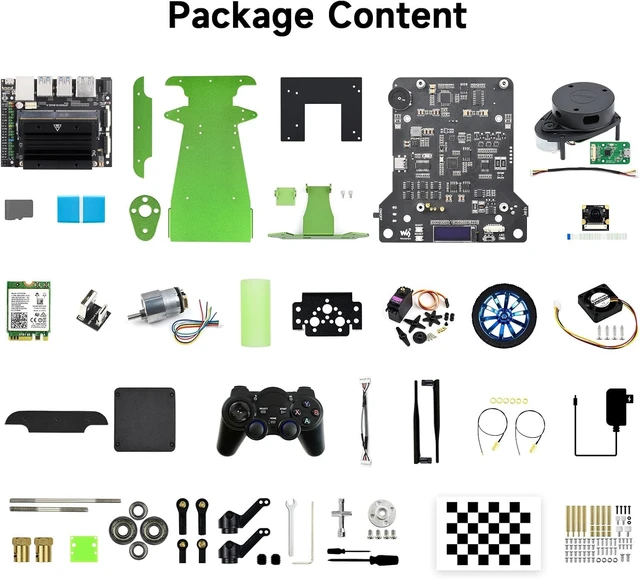 Alt view image 2 of 7 - Waveshare JetRacer Professional Version ROS AI Kit, Dual Controllers AI Robot, Lidar Mapping, Vision Processing, Includes Waveshare Jetson Nano Dev Kit 4GB (NOT Support Nano 2GB)