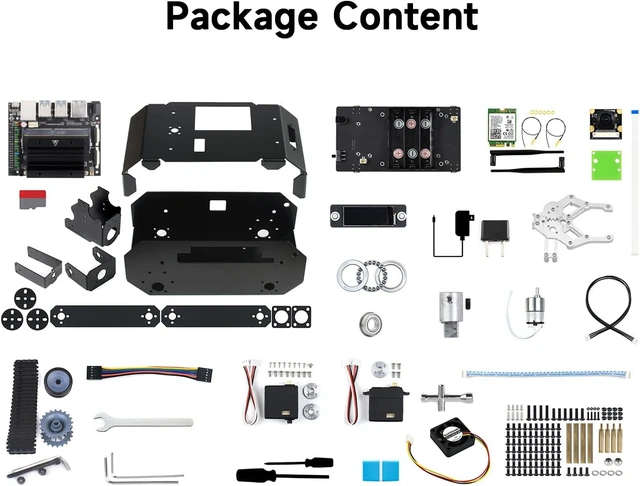 Alt view image 2 of 7 - Waveshare JETANK AI Kit, AI Tracked Mobile Robot, AI Vision Robot, Includes Waveshare Jetson Nano Dev Kit 4GB (NOT Support Nano 2GB)