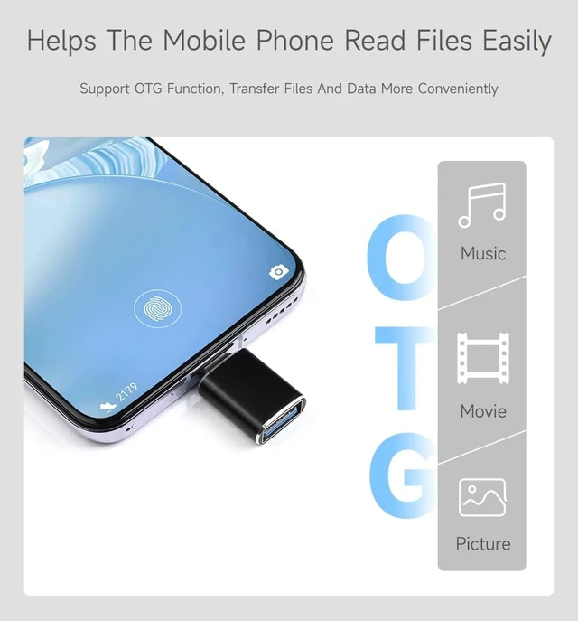 Alt view image 5 of 7 - Waveshare USB Type-C Male to USB-A Female Adapter