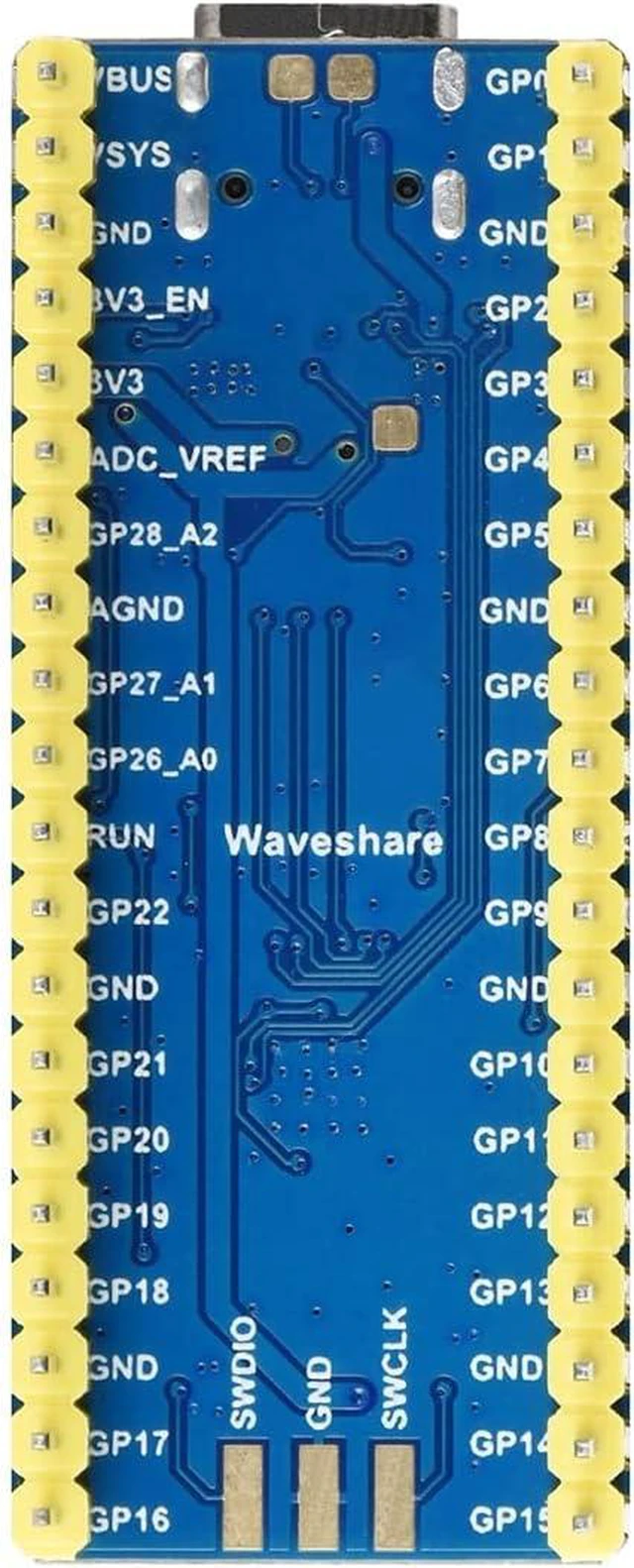 Main image of Waveshare RP2040-Plus, A Low-Cost, High-Performance Pico-Like MCU Board Based On Raspberry Pi Microcontroller RP2040 16MB with Pre-soldered Header