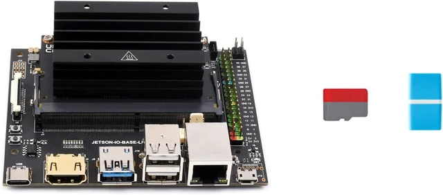 Alt view image 2 of 7 - Waveshare Jetson Nano Development/Expansion Kit Lite Version, Optional Jetson Nano Core Module, Carrier Board, Along with Jetson Nano Module, 64GB TF Card
