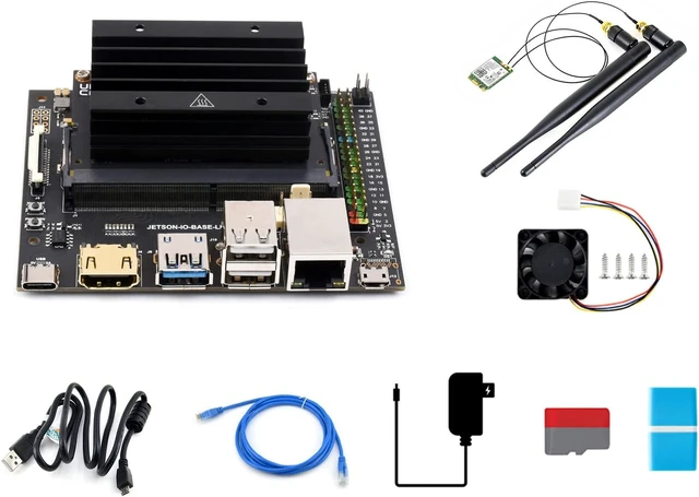 Alt view image 2 of 7 - Waveshare Jetson Nano Development/Expansion Kit Lite Version, Optional Jetson Nano Core Module, with No Driver Required 5G (867 Mbps) / 2.4 G (300 Mbps) Wireless NIC