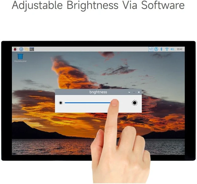 Alt view image 7 of 7 - waveshare 10.1inch Capacitive Touch Display Compatible with Raspberry Pi 5/4B/3B+/3A+, CM3/3+/4*, 1280×800, IPS, DSI Interface