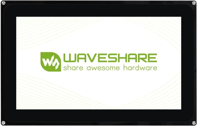Main image of waveshare 10.1inch Capacitive Touch LCD 1024 × 600 Resolution Toughened Glass IPS Panel