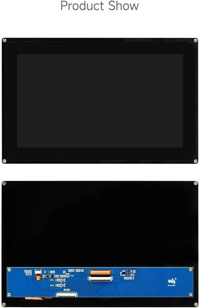 Alt view image 7 of 7 - waveshare 10.1inch Capacitive Touch LCD 1024 × 600 Resolution Toughened Glass IPS Panel