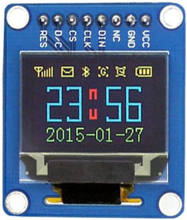 Main image of Waveshare 0.95inch RGB OLED Display, 96×64 Resolution 65K Colors Display Module with Straight/Vertical Pinheader for Raspberry/Jetson Nano/STM32