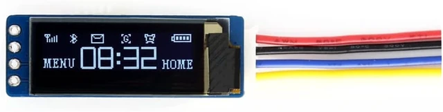 Alt view image 2 of 3 - Waveshare 0.91inch OLED Compatible with Raspberry Pi/Jetson Nano