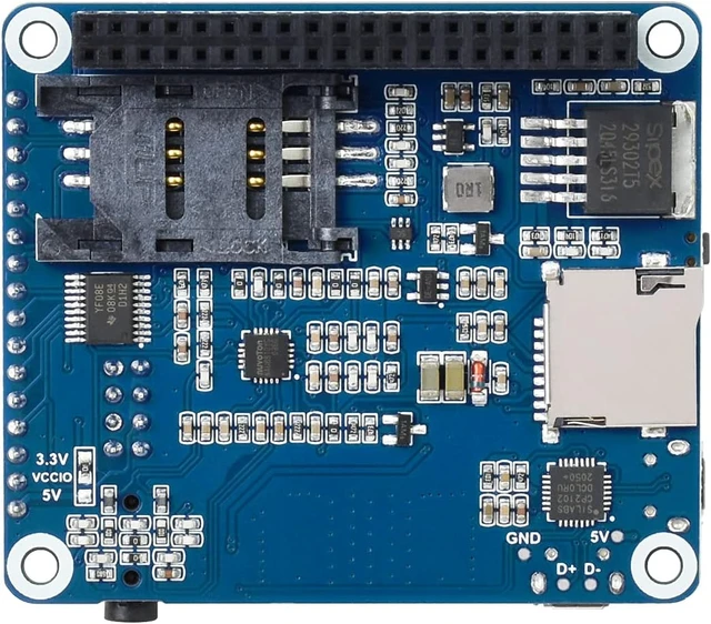 Alt view image 7 of 7 - Waveshare SIM7600G-H 4G HAT Compatible with Raspberry Pi 4B/ 3B+/ 3A+/ 3B/ 2B/ 1B+/ 1A+/ Zero 2 W/Zero W/Zero and Jetson LTE Supports Cat-4 4G/ 3G/ 2G GNSS Positioning Global Band