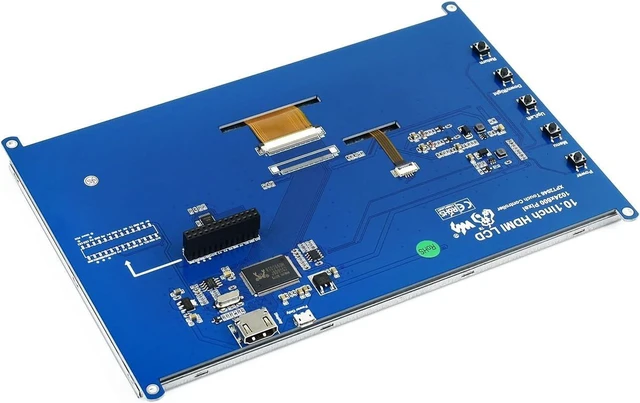 Alt view image 6 of 7 - Waveshare 10.1inch Resistive Touch Screen LCD HDMI IPS Display Compatible with Raspberry Pi 4B/3B+/3A+/3B/2B/1B+/1A+/Zero 2 W/Zero W/Zero and PC 1024×600 Resolution