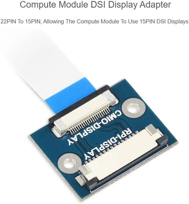 Alt view image 4 of 6 - Waveshare Compute Module DSI Display Adapter 22PIN to 15PIN Allowing the Compute Module to Use 15PIN DSI Displays