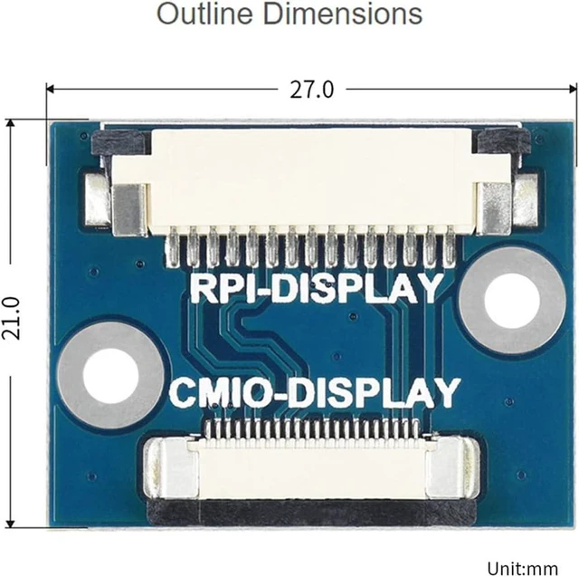 Alt view image 6 of 6 - Waveshare Compute Module DSI Display Adapter 22PIN to 15PIN Allowing the Compute Module to Use 15PIN DSI Displays
