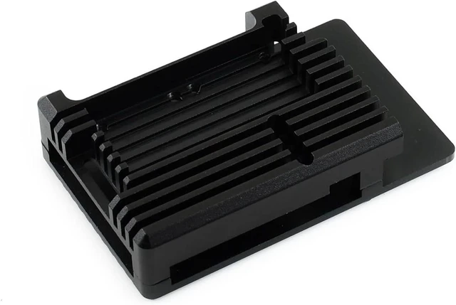 Main image of Waveshare Aluminium Alloy Case Comes with Dual Cooling Fans for Raspberry Pi 4 Model B Dust Resistance Built-in Heat Spreader