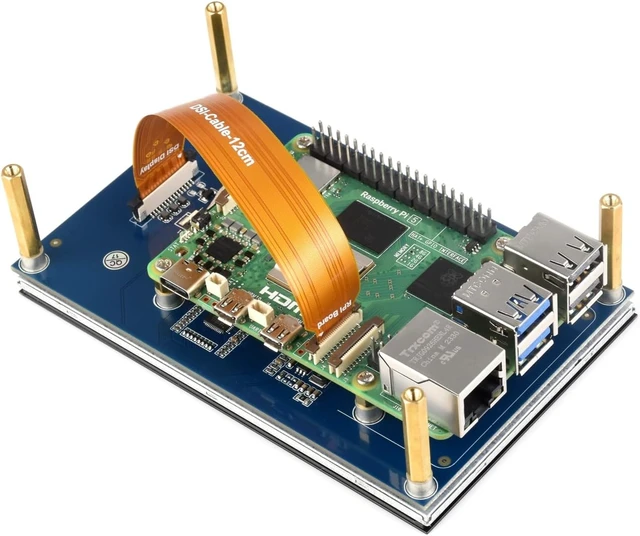 Alt view image 7 of 7 - waveshare 5inch Capacitive Touch Display DSI Interface LCD 800×480 Screen Compatible with Raspberry Pi 5/4B/3B+/3A+/3B/2B/B+/A+/CM3/3+/4