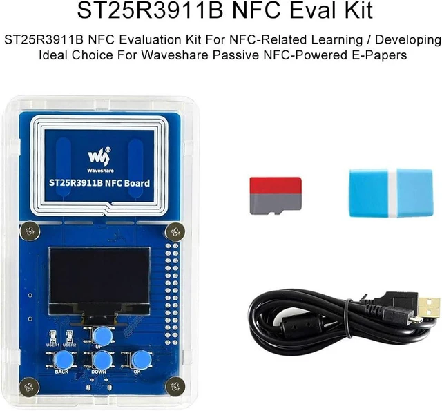 Alt view image 4 of 6 - Waveshare ST25R3911B NFC Evaluation Kit Ideal for Refreshing Passive NFC-Powered E-Papers