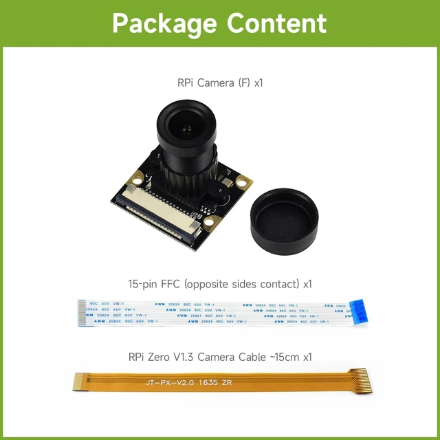Alt view image 2 of 5 - waveshare Cemera Module F Type Compatible with Raspberry Pi Supports Night Vision
