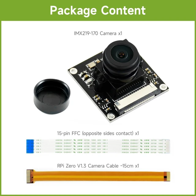 Alt view image 2 of 7 - waveshare IMX219 Camera Compatible with Jetson Nano/Jetson Xavier NX Supports CM3/3+/4 8 Megapixels 170° FOV