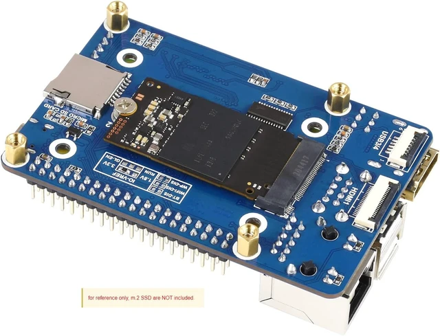 Alt view image 3 of 7 - Waveshare Mini Base Board A Type Compatible with Raspberry Pi Compute Module 4 or Being Integrated Into End Products