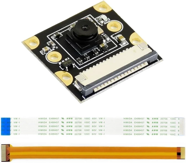Main image of waveshare IMX219-120 Camera 3280 × 2464 Resolution 8 Megapixels 120 Degree Angle of View IMX219 Sensor Support Jetson Nano Developer Kit Compute Module 3/3+