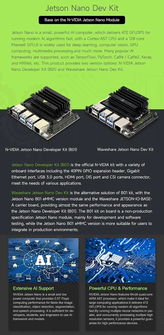 Alt view image 4 of 7 - Waveshare AI Robot Power by Jetson Nano (Not Included) (18 Items)