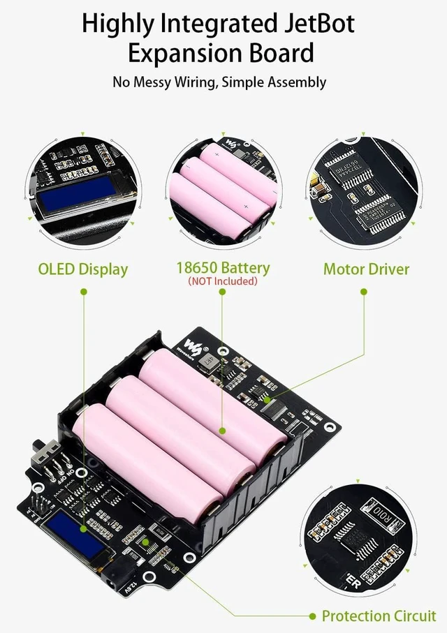 Alt view image 6 of 7 - Waveshare AI Robot Power by Jetson Nano (Not Included) (18 Items)