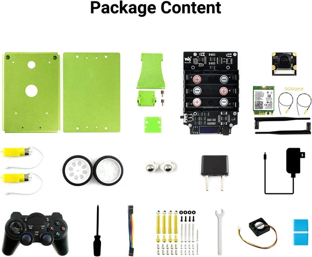 Alt view image 2 of 7 - Waveshare AI Robot Power by Jetson Nano (Not Included) (18 Items)