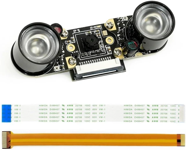 Main image of waveshare Camera IMX219 Sensor 8 Megapixels Infrared Night Vision 77° FOV Compatible with CM3/3+/4 Supports Jetson Nano/Jetson Xavier NX
