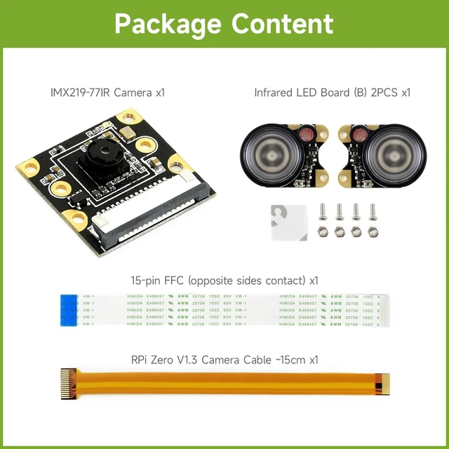 Alt view image 2 of 7 - waveshare Camera IMX219 Sensor 8 Megapixels Infrared Night Vision 77° FOV Compatible with CM3/3+/4 Supports Jetson Nano/Jetson Xavier NX