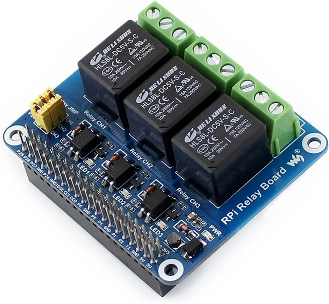 Alt view image 4 of 6 - Waveshare Relay Board Compatible with Raspberry Pi to Control High Voltage/High Current Devices