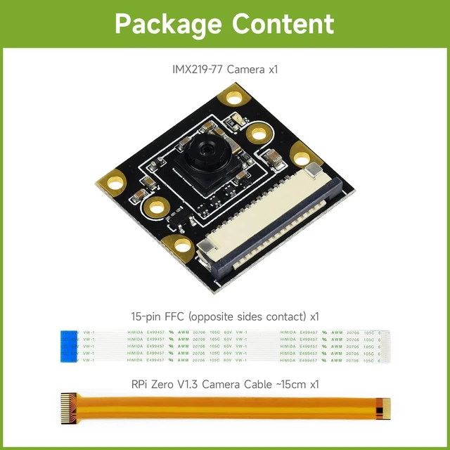 Alt view image 2 of 7 - waveshare IMX219 Camera Compatible with Jetson Nano/Jetson Xavier NX Supports CM3/3+/4 8 Megapixels 77° FOV