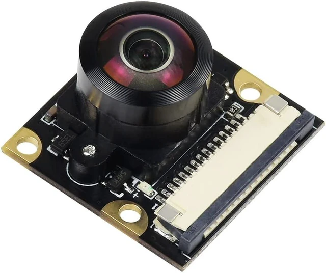 Main image of Waveshare Cemera Module M Type Compatible with Raspberry Pi Fisheye Lens Wider Field of View