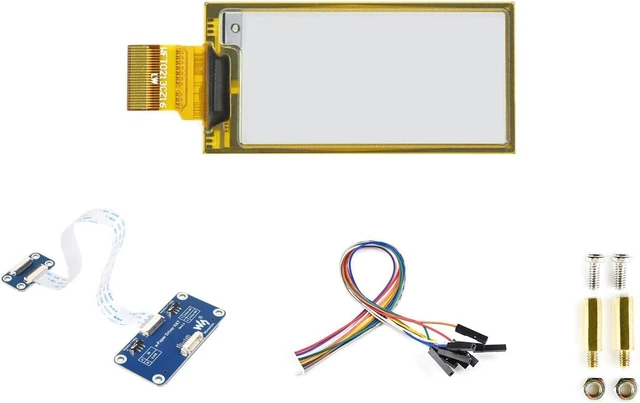 Main image of Waveshare 2.13inch E-Paper HAT, 212x104 Resolution Black/White 2Colors Display HAT for Raspberry Pi/Jetson Nano/STM32