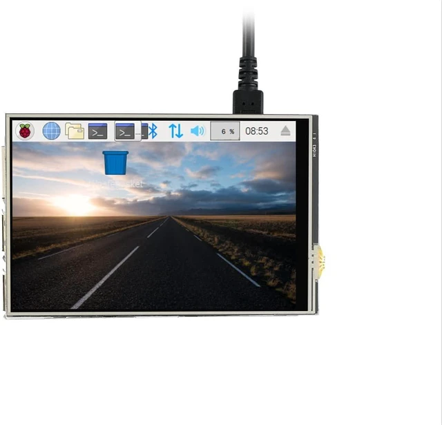Alt view image 2 of 6 - Waveshare 4inch Resistive Touch Screen TFT LCD Display 480x320 Compatible with Raspberry Pi 4B/3B+/3A+/3B/2B/1B+/1A+ Directly-Pluggable