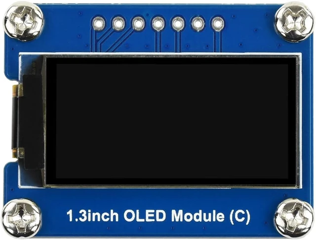 Alt view image 4 of 4 - waveshare 1.3inch OLED Display Module Black/White Display Color 64×128 Resolution Embedded SH1107 Driver with SPI / I2C Interface