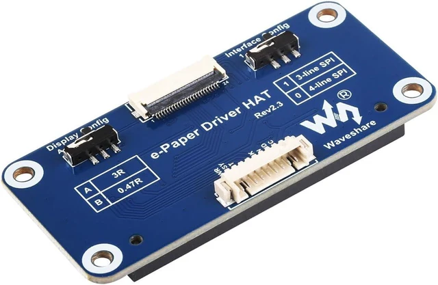 Main image of Waveshare E-Paper Driver HAT for Raspberry/Nucleo Main Control Boards, for Waveshare SPI Interface E-Paper Raw Display
